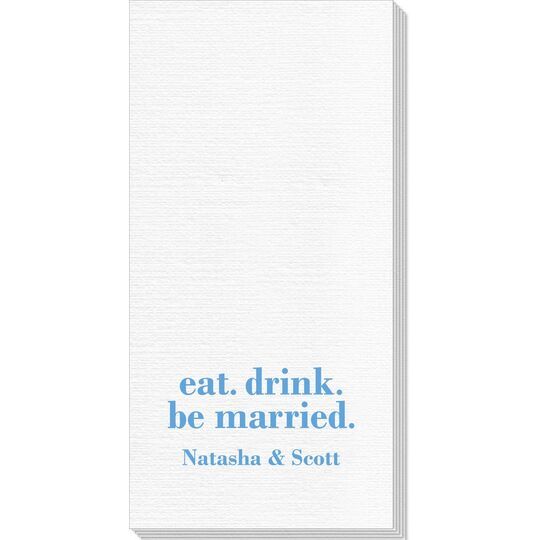 Eat Drink Be Married Deville Guest Towels